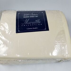 Marseille Collection Jessica Sanders Sheets Pillowcases Queen Set Sateen Beige